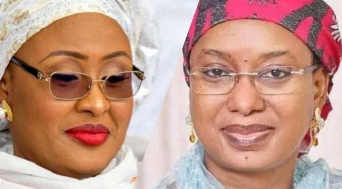 Aishatu Buhari da Sanata Aishatu Binani Aishatu Buhari da Sanata Aishatu Binani