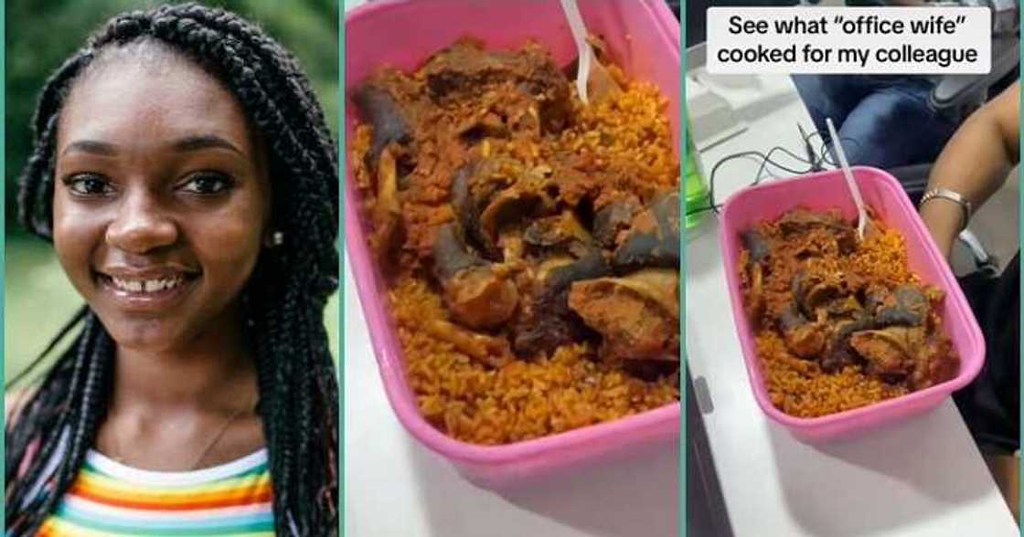 Lady prepares sumptuous meal for male work colleague Lady prepares sumptuous meal for male work colleague
