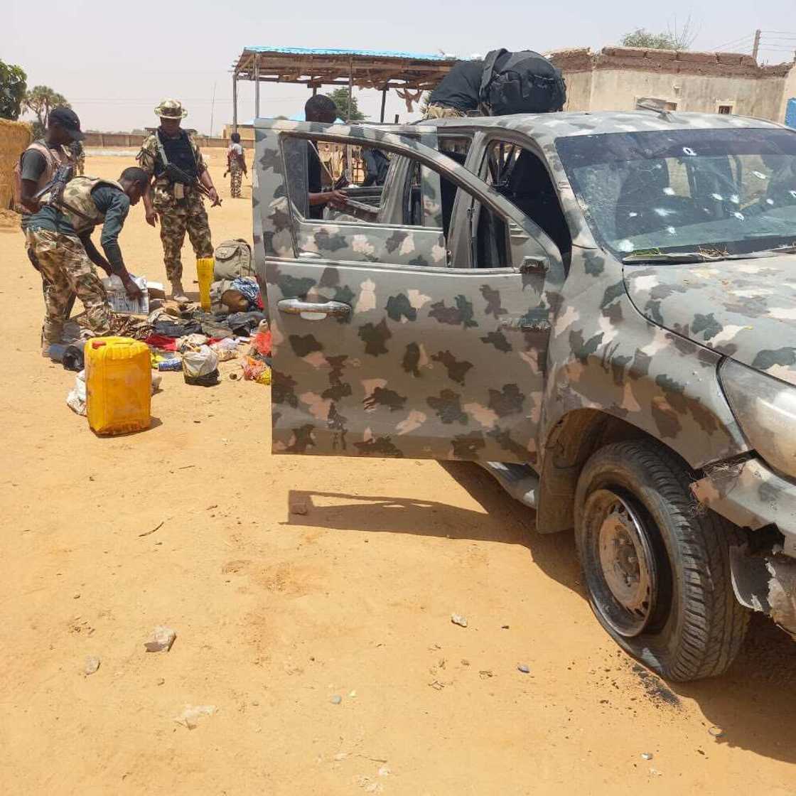Good News As Troops Kill 21 Boko Haram Terrorists In Geidam, Recover Anti-Aircraft Gun Good News As Troops Kill 21 Boko Haram Terrorists In Geidam, Recover Anti-Aircraft Gun