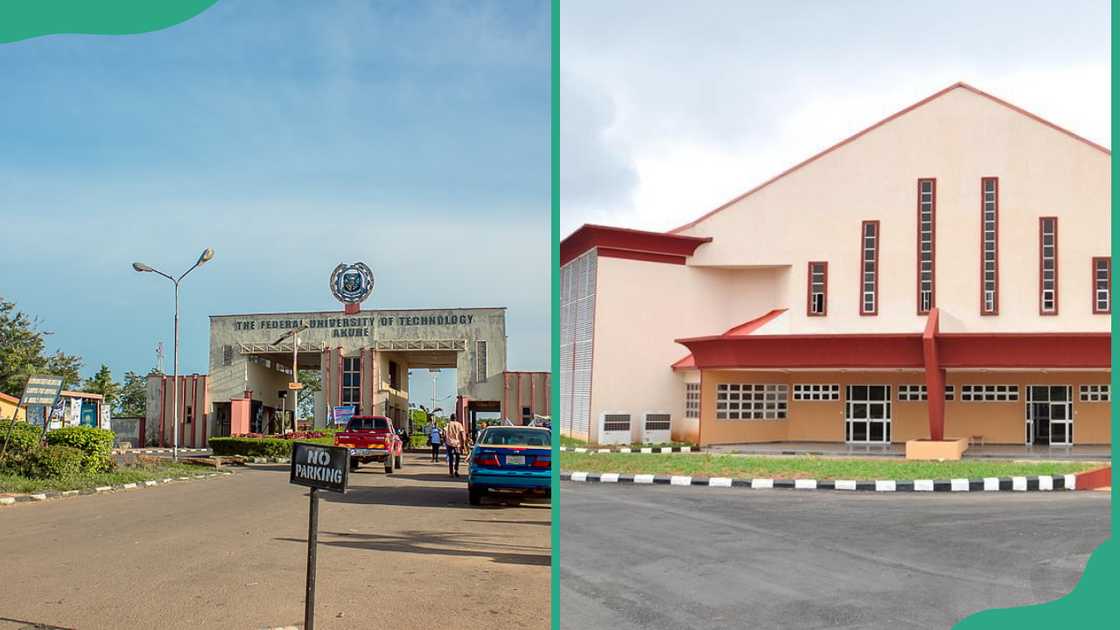 Federal University of Technology Akure main entrance and campus building Federal University of Technology Akure main entrance and campus building