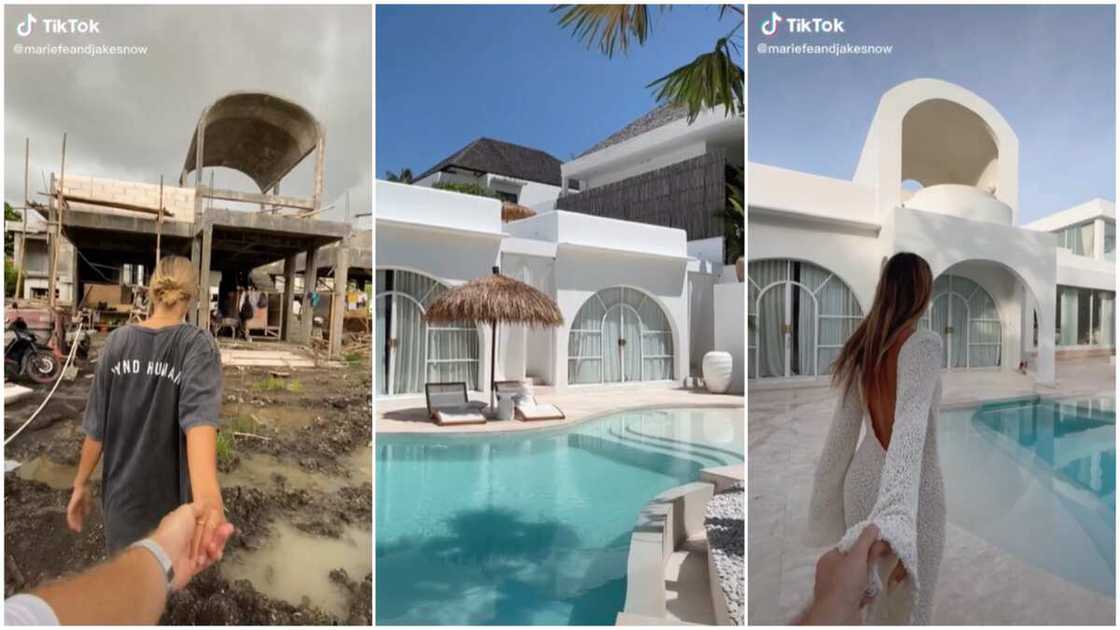 Beautiful mansion goals/couple said they worked on building for two years. Beautiful mansion goals/couple said they worked on building for two years.