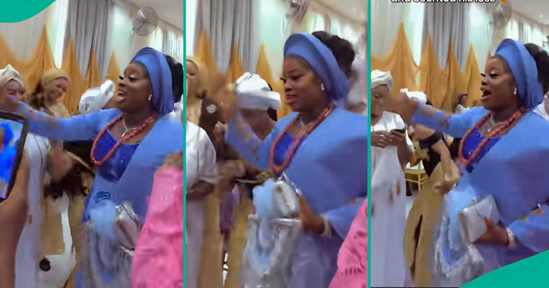 Bride mentions her ex name on wedding day, throws shade at him in viral TikTok video.