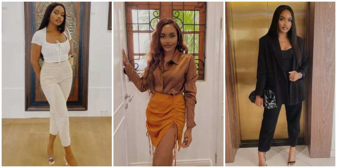 Photos of Kamsi in different outfits. Photos of Kamsi in different outfits.