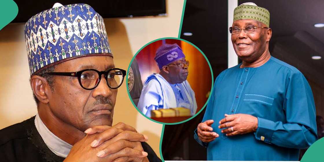 Muhammadu Buhari, Asiwaju Bola Ahmed Tinubu, Atiku Abubakar