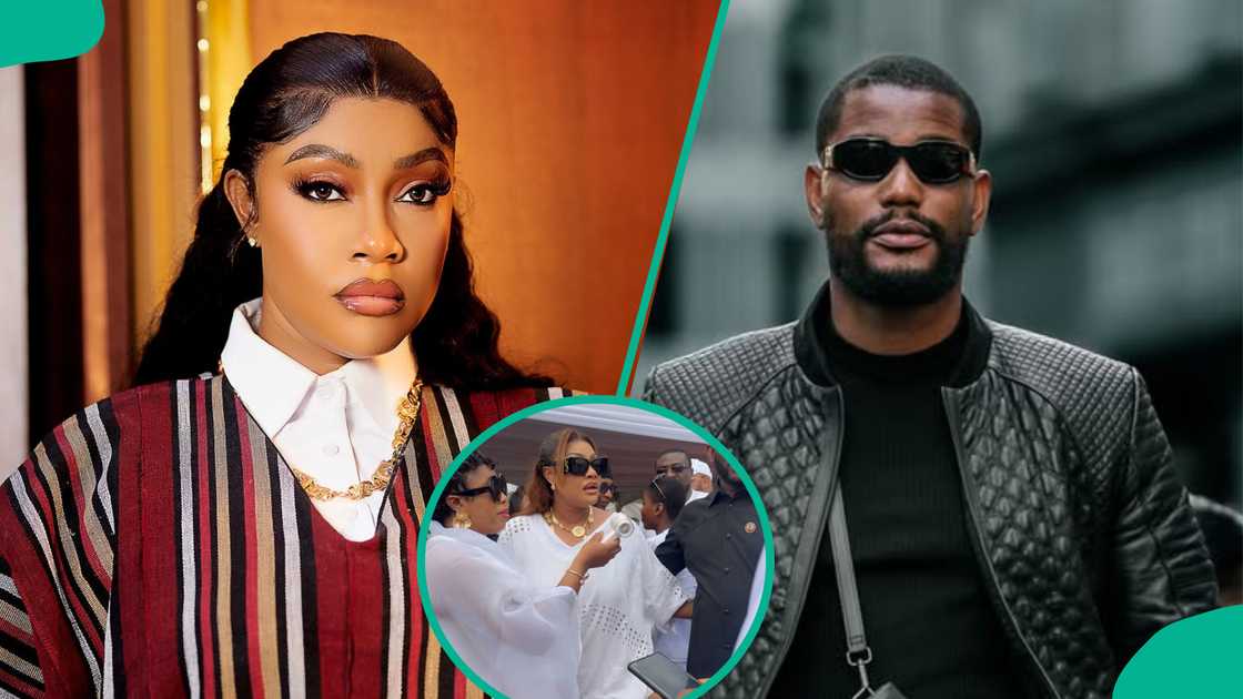 Angela Okorie reacts to criticm over outfit to Alexx Ekubo's funeral