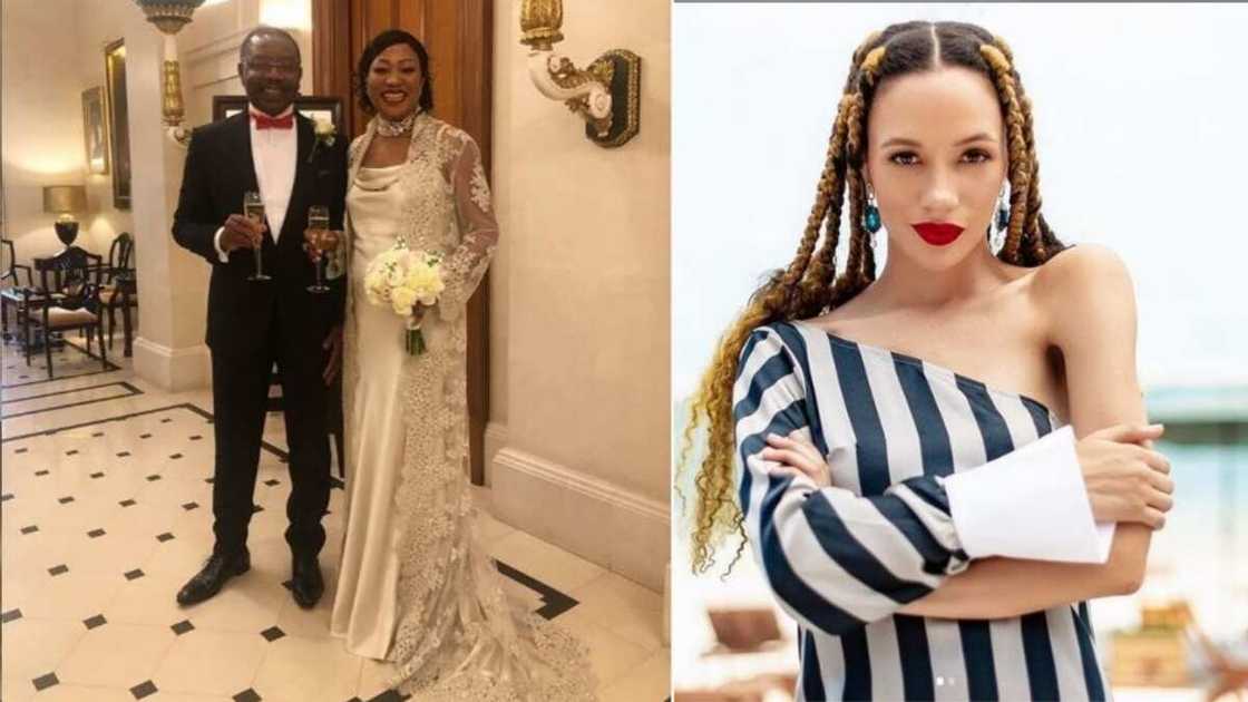 Photos from white wedding of media personality Eku Edewor’s mum and new husband Photos from white wedding of media personality Eku Edewor’s mum and new husband