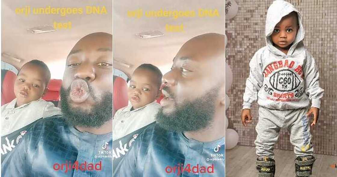 Dad conducts DNA test on son, funny video Dad conducts DNA test on son, funny video