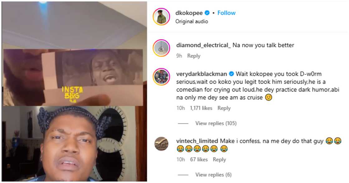 Verydarkman reacts to Deeone's new accusation against him and friend Kokopee