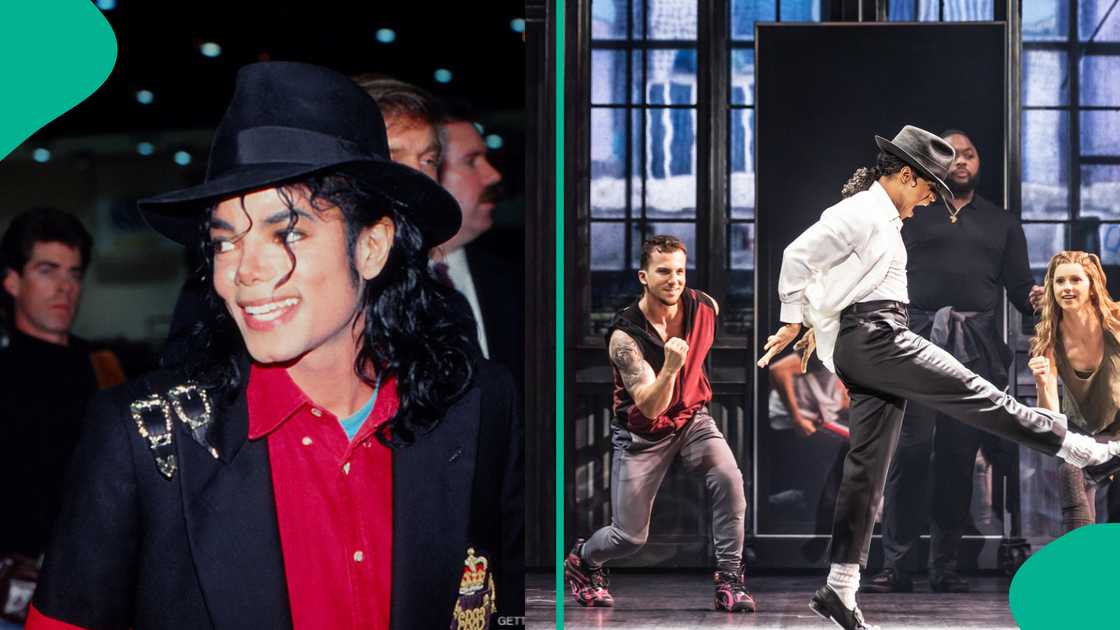 Michael Jackson rocks his dancing outfits