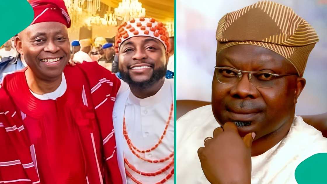 Davido's father pay surprise visit to APC chieftain Iyiola Omisore. Davido's father pay surprise visit to APC chieftain Iyiola Omisore.