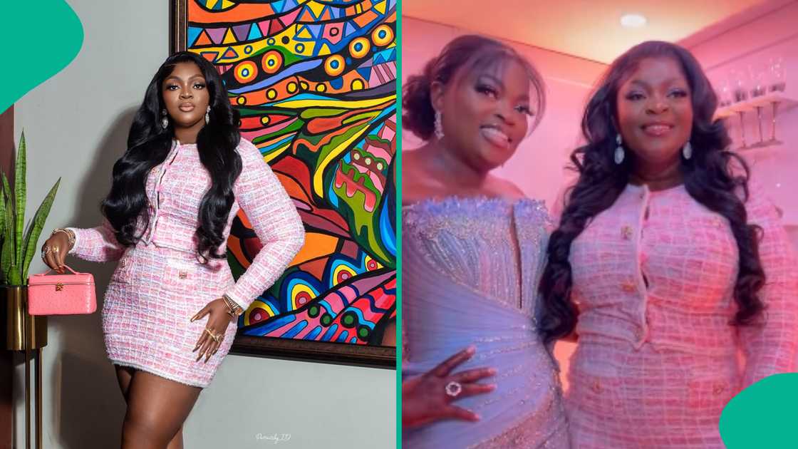 Funke Akindele & Former Bestie Eniola Badmus link up at recent event.