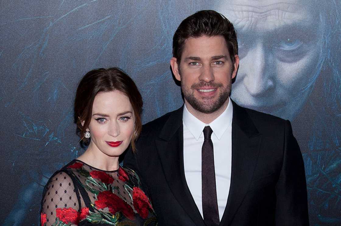 Emily Blunt and John Krasinski at the Ziegfeld Theatre