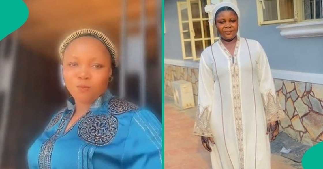 Woman overjoyed as she finally gets married after 19 years of courtship and 13 years of living unofficially with her lover. Woman overjoyed as she finally gets married after 19 years of courtship and 13 years of living unofficially with her lover.