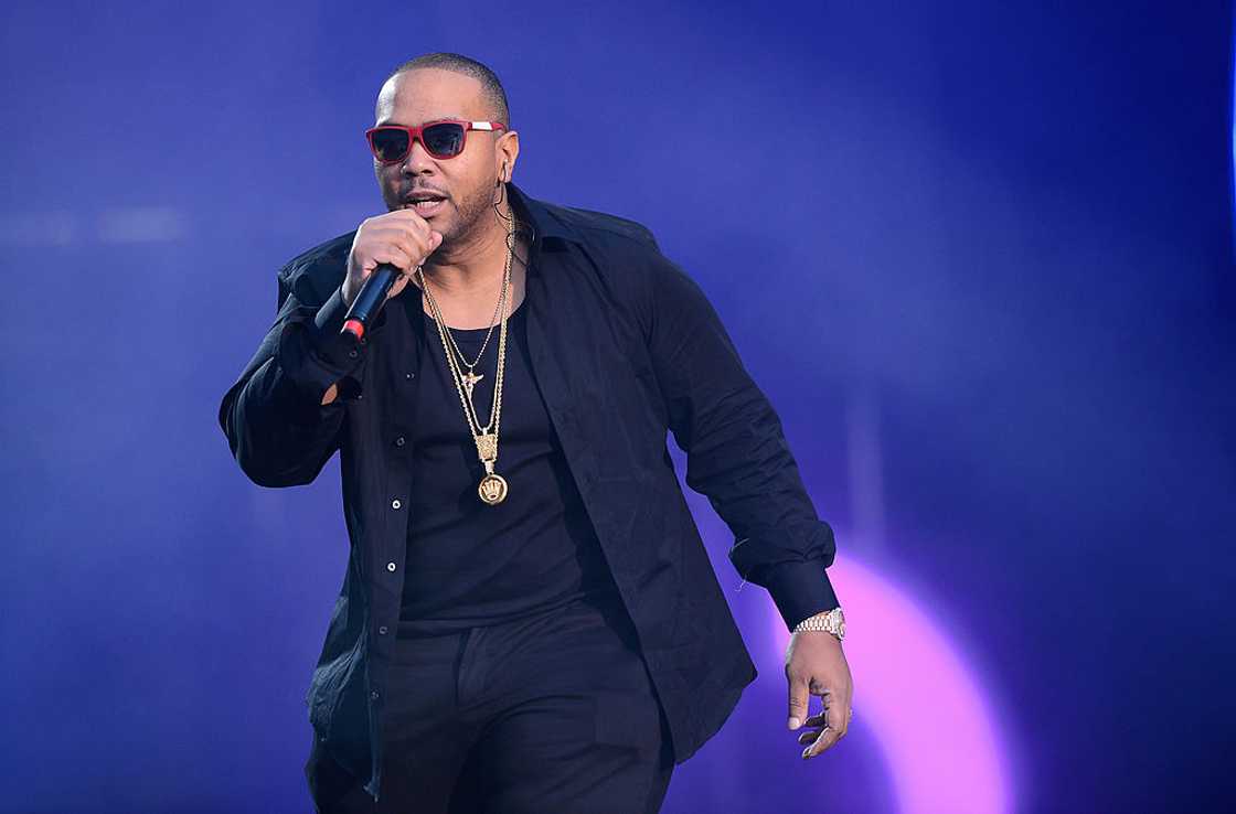 Singer Timbaland performs on stage at the "Chime For Change: The Sound Of Change Live Singer Timbaland performs on stage at the "Chime For Change: The Sound Of Change Live