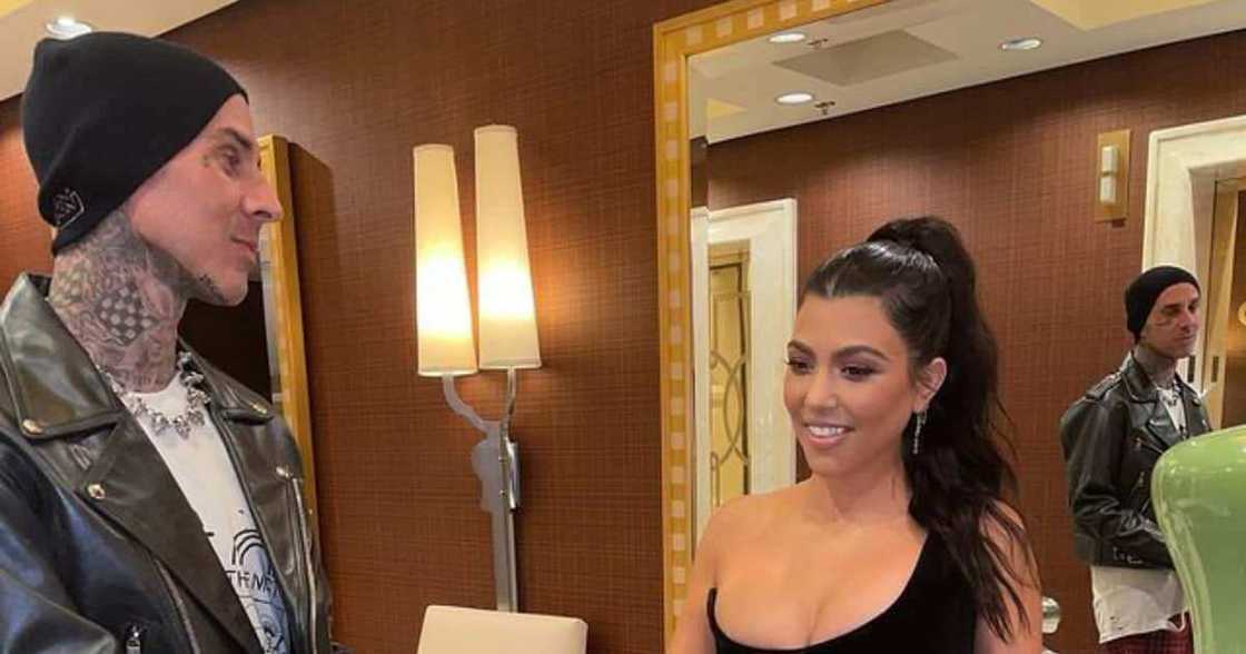 Kourtney Kardashian seems to have helped Travis fight his fears. Kourtney Kardashian seems to have helped Travis fight his fears.