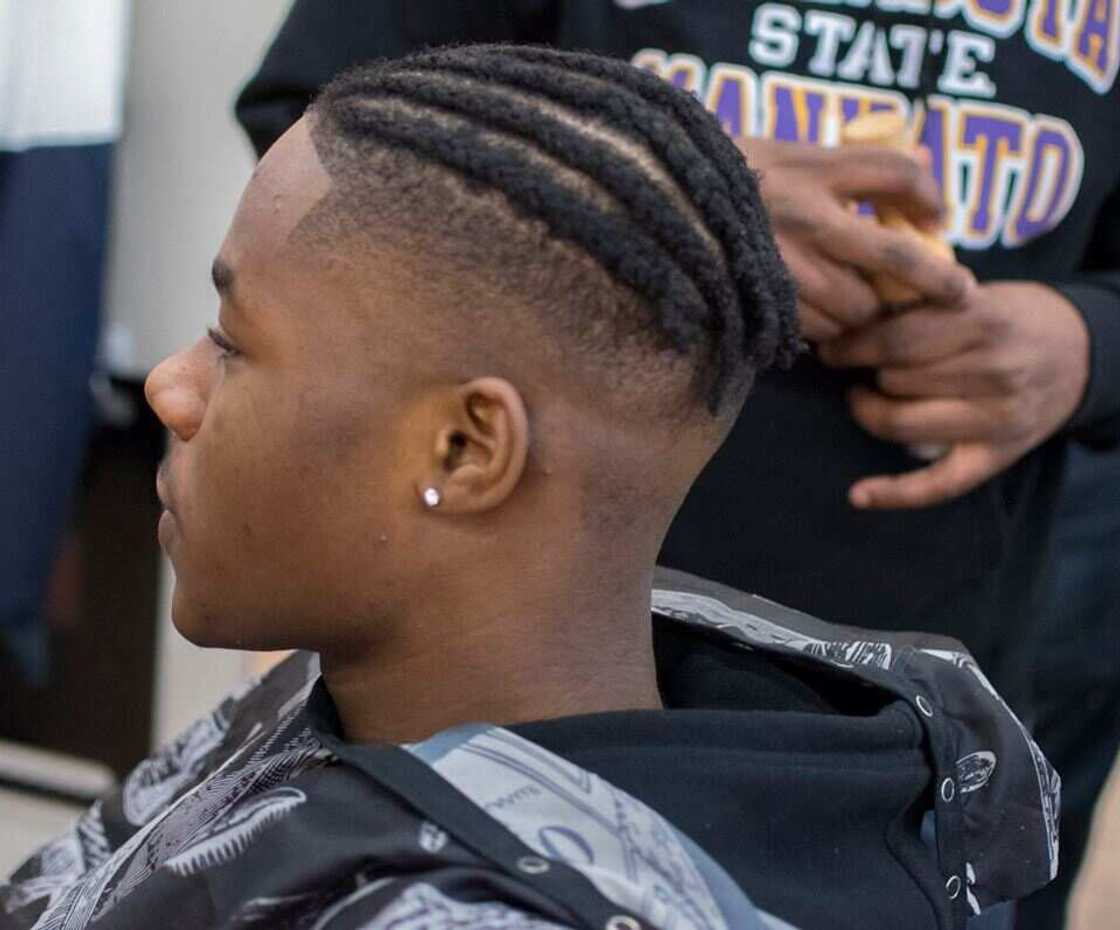 Braided style with fade Braided style with fade