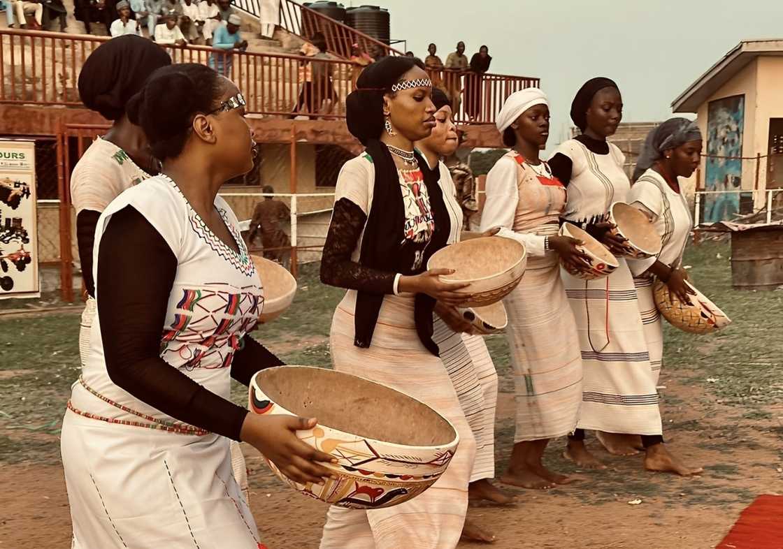 Al-Hikmah University students performing during Cultural Day Al-Hikmah University students performing during Cultural Day