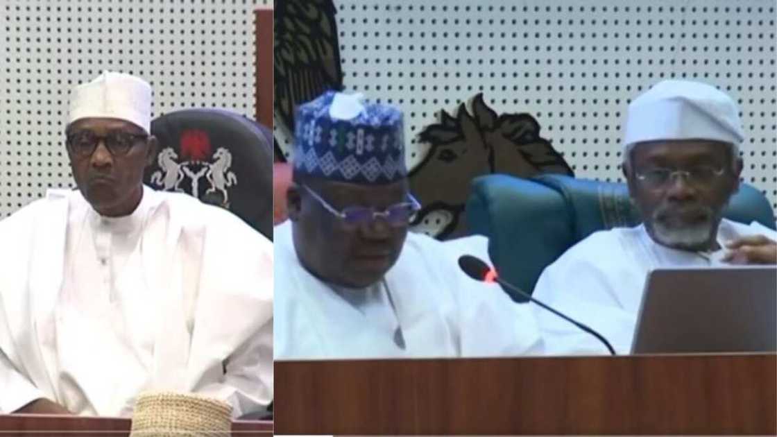 President Muhammadu Buhari/Ahmed Lawan/Femi Gbajabiamila/APC/2023 appropriation bill President Muhammadu Buhari/Ahmed Lawan/Femi Gbajabiamila/APC/2023 appropriation bill