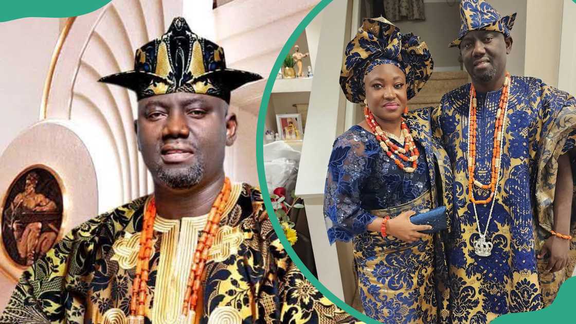 Abimbola Akeem Owoade with his wife