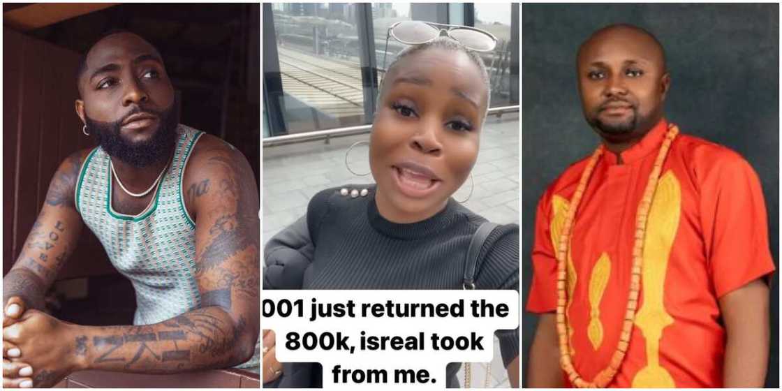Davido, Davido refunds 800k to vendor as she calls out Israel DMW over promotion drama, Isreal DMW Davido, Davido refunds 800k to vendor as she calls out Israel DMW over promotion drama, Isreal DMW
