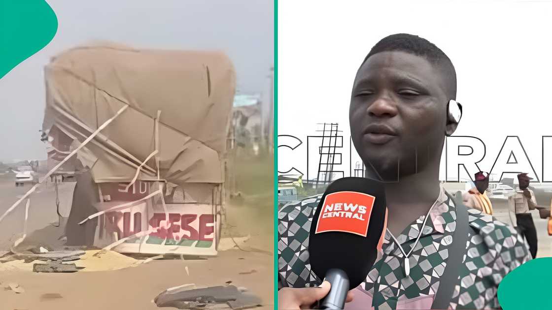 Witness describes moments after Anthony Joshua’s car collided with parked truck