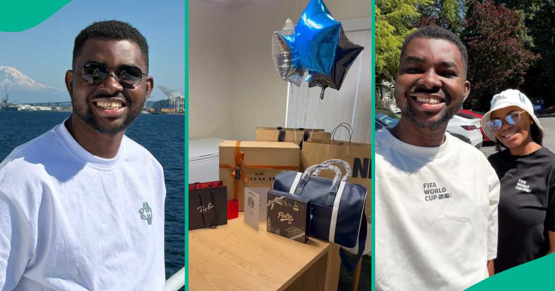 Man posts gifts he received from his wife on his birthday.