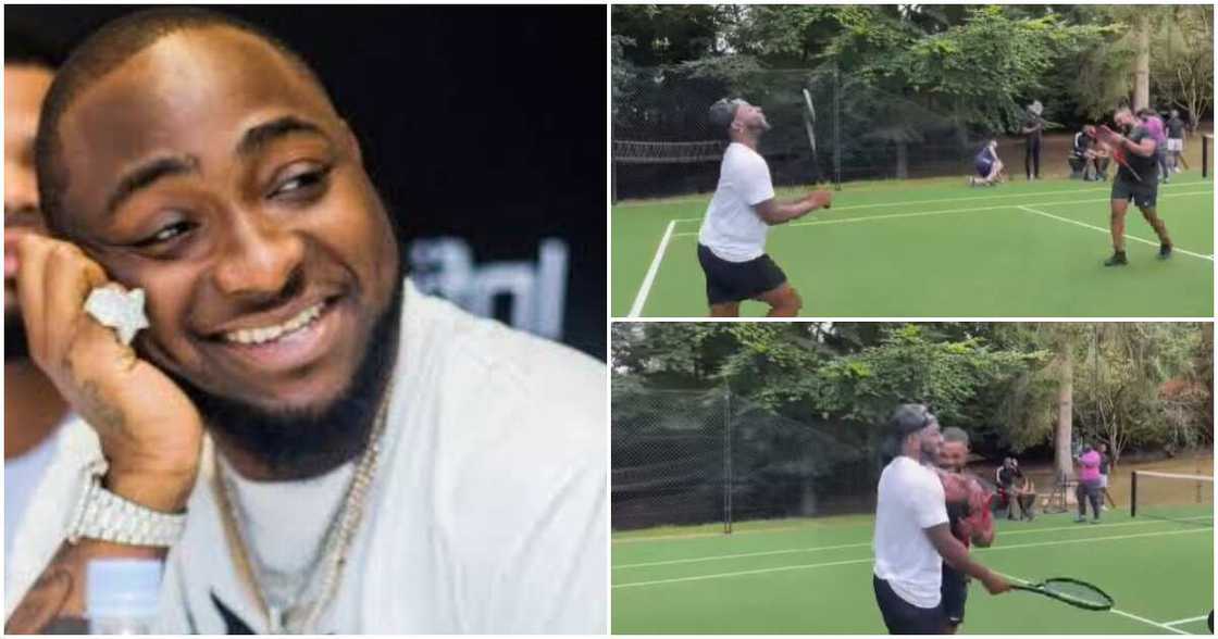 Davido, williams uchemba, lawn tennis Davido, williams uchemba, lawn tennis