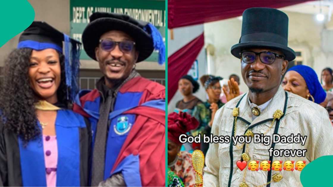 Grateful lady praises her lecturer, lists many things he did for her, people react