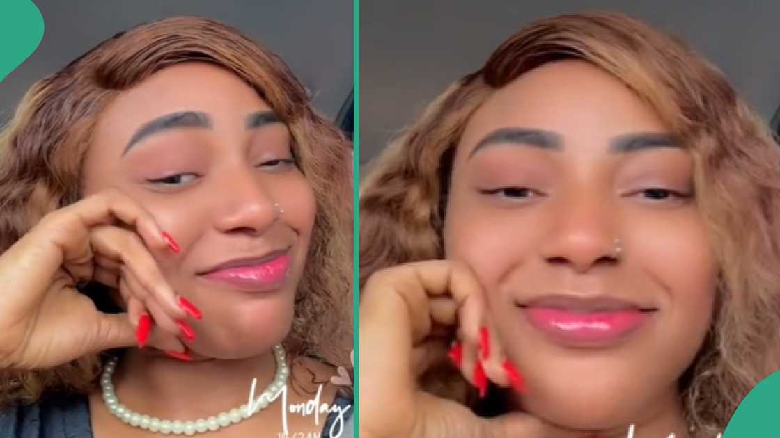 Lady who boarded a taxi and interacted with the driver. Lady who boarded a taxi and interacted with the driver.