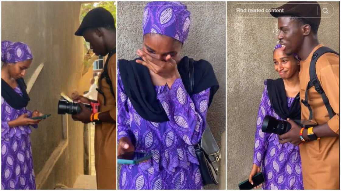 Budurwa ta fashe da kuka bayan samun kyautar N20k Budurwa ta fashe da kuka bayan samun kyautar N20k