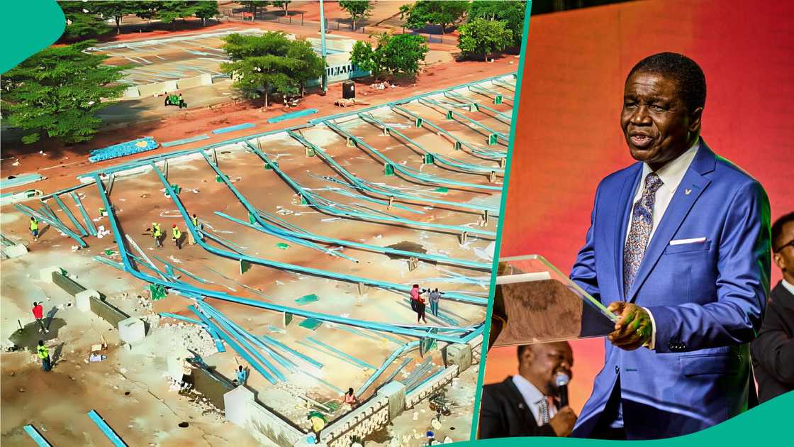 Reactions as Bishop David Abioye unveils his church building under construction Reactions as Bishop David Abioye unveils his church building under construction