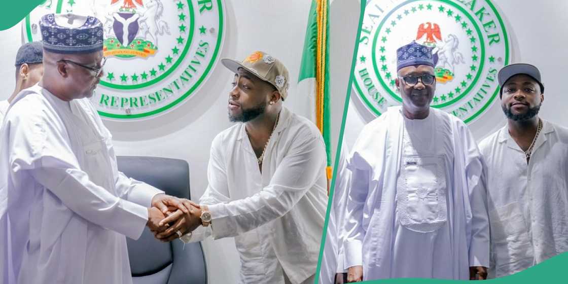 Davido visits Eniola Badmus' boss at his office. Davido visits Eniola Badmus' boss at his office.