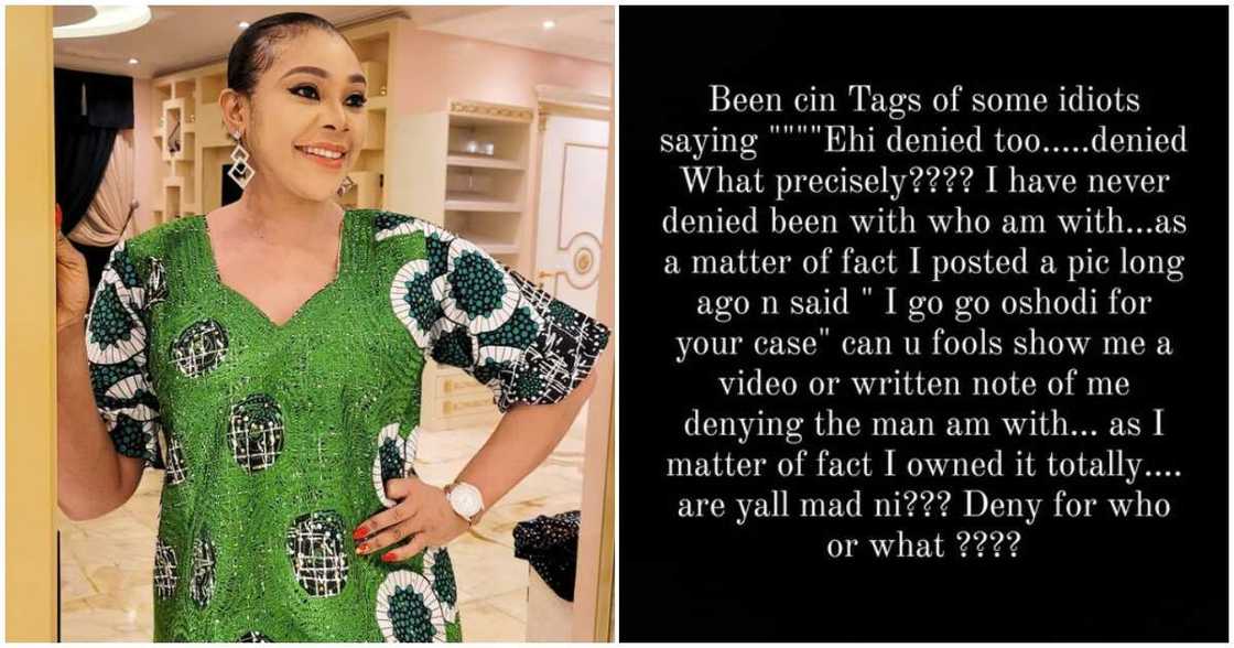 Ehi Ogbebor lambastes people accusing her of denying relationship with MC Oluomo Ehi Ogbebor lambastes people accusing her of denying relationship with MC Oluomo