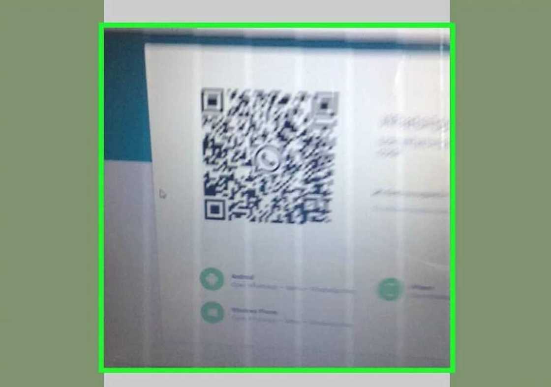 Take a photo of QR code