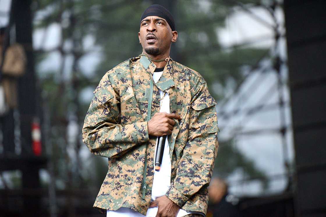 Rapper Rakim performs at an event in California