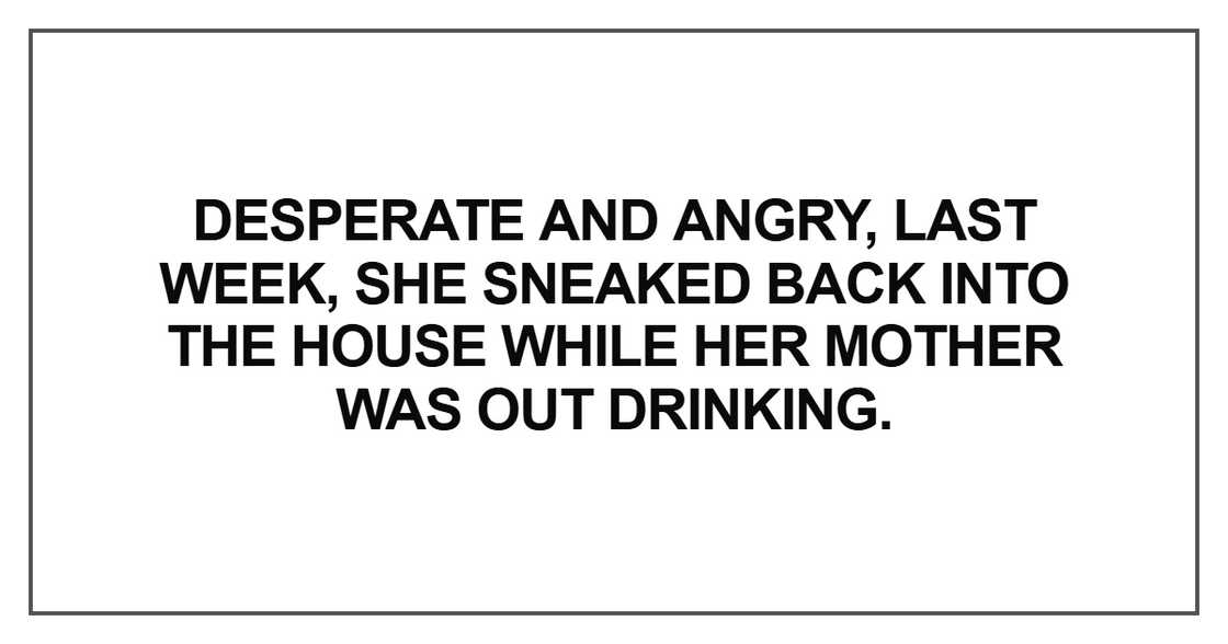 Desperate and angry, last week