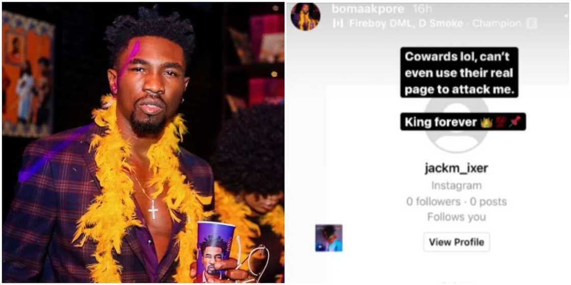 BBNaija’s Boma blasts troll BBNaija’s Boma blasts troll