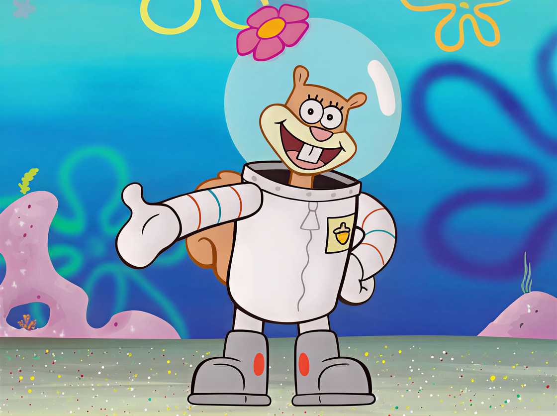 Sandy Cheeks in his underwater suit