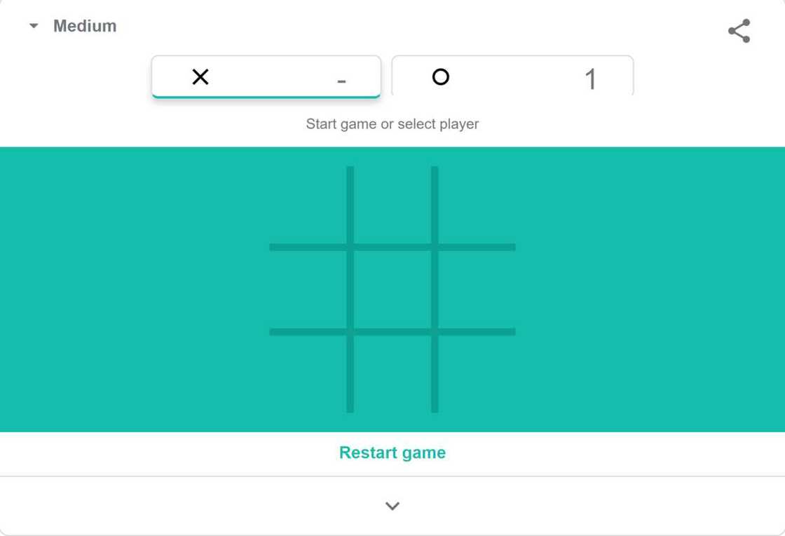 Tic-Tac-Toe game on Google