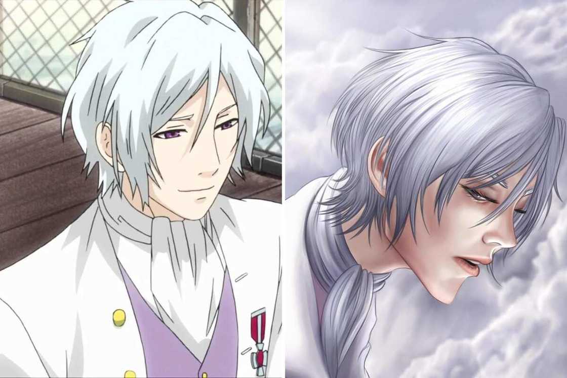 White-haired anime characters male White-haired anime characters male