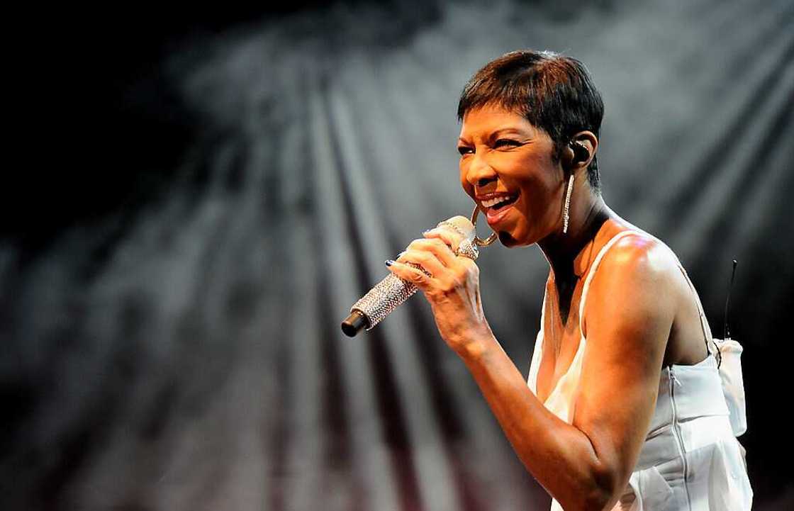 American singer Natalie Cole performs in concert during the "Veranos de la Villa" music festival at Puerta del Angel stage in Madrid, Spain American singer Natalie Cole performs in concert during the "Veranos de la Villa" music festival at Puerta del Angel stage in Madrid, Spain