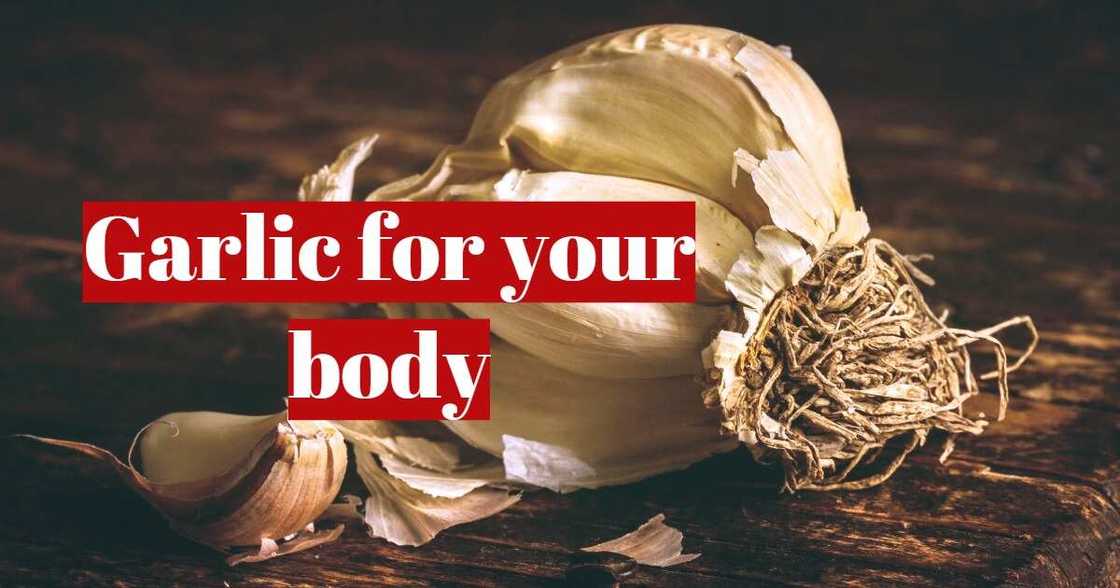 Eating a clove of garlic for our health