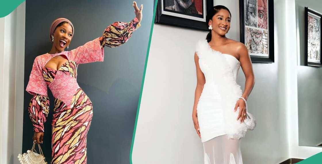 Jemima Osunde and Adesua Etomi slay in bridal dresses Jemima Osunde and Adesua Etomi slay in bridal dresses