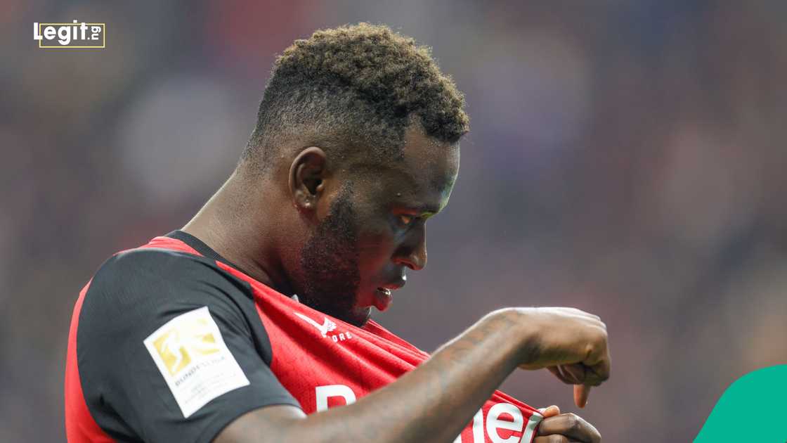 Victor Boniface, Bayer Leverkusen, Bundesliga, VfL Bochum, Germany. Victor Boniface, Bayer Leverkusen, Bundesliga, VfL Bochum, Germany.