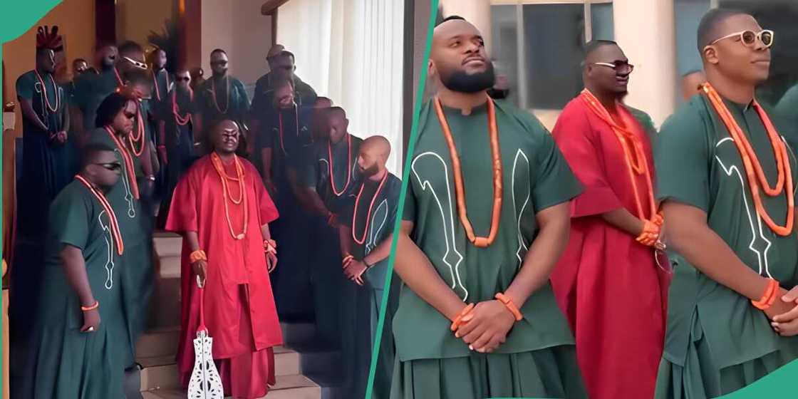 An Edo groom and his groomsmen rock stylish outfits An Edo groom and his groomsmen rock stylish outfits
