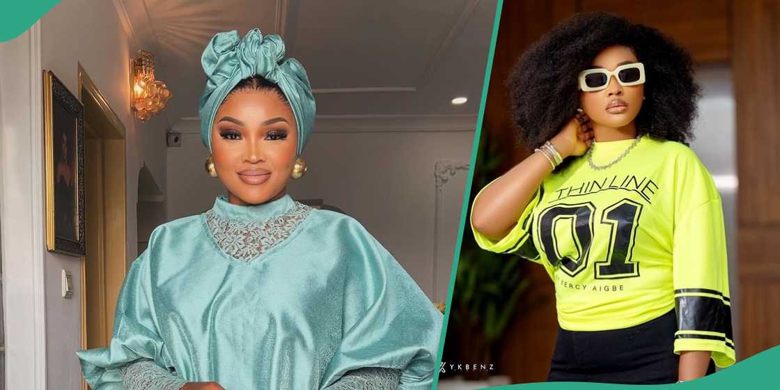 Mercy Aigbe causes stir over her reaction during Apple store visit in Canada Mercy Aigbe causes stir over her reaction during Apple store visit in Canada