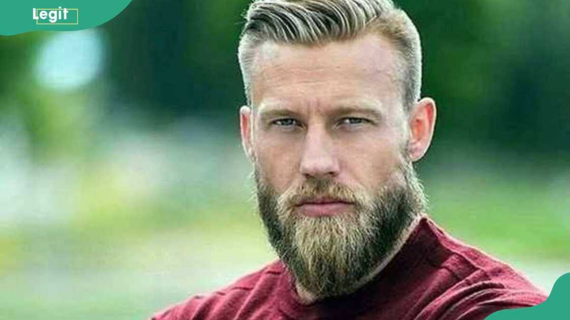 Man with the Garibaldi beard Man with the Garibaldi beard