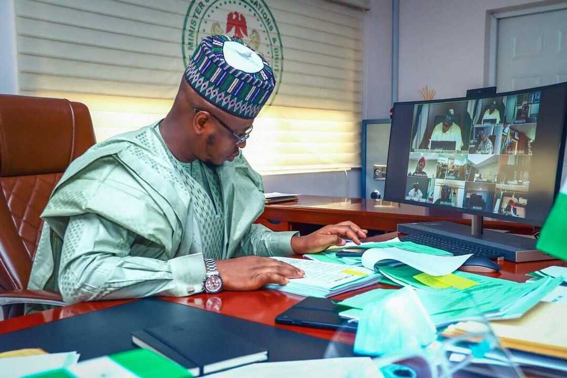 Ministan sadarwa da tattalin arzikin zamani, Dakta Isa Ali Pantami Ministan sadarwa da tattalin arzikin zamani, Dakta Isa Ali Pantami