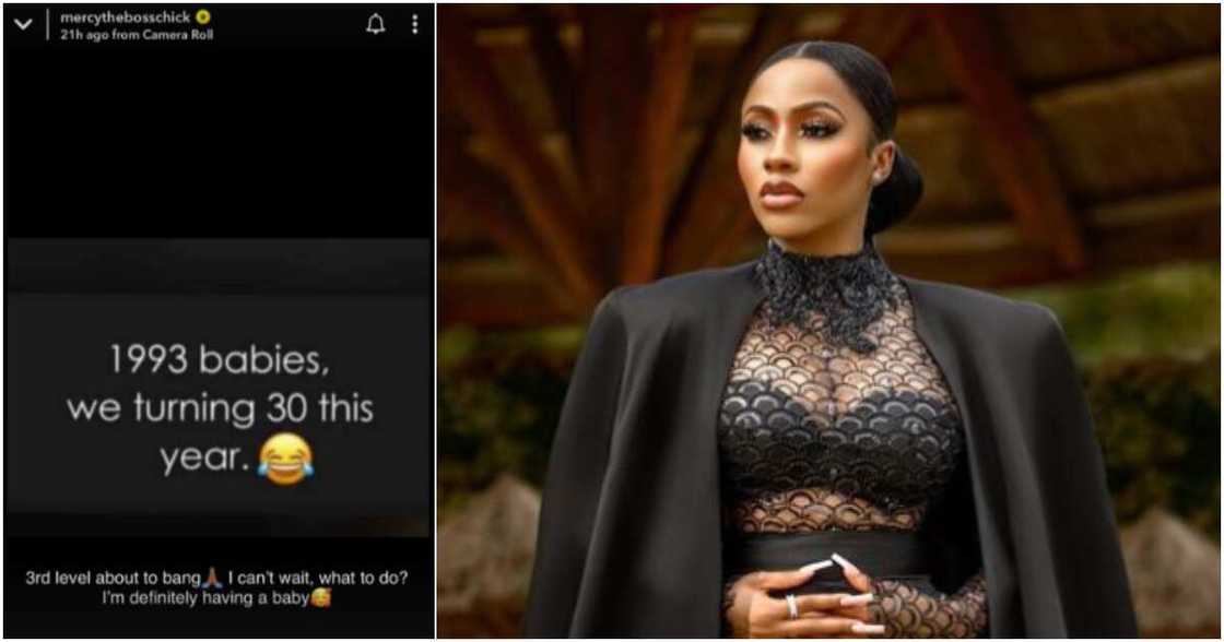 Mercy Eke insists she is not yet 30. Mercy Eke insists she is not yet 30.