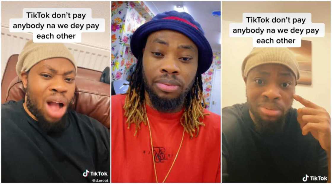 Making money on TikTok/creating online content.